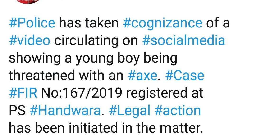 Handawara Video Incident: Police Lodges FIR