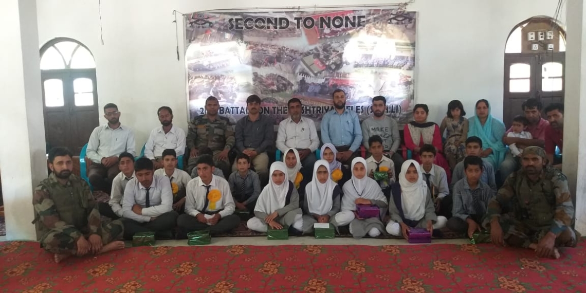 2 RR Army Camp Ghagarpora conducted a Quiz competition at Government High School Arampora.