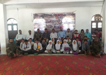 2 RR Army Camp Ghagarpora conducted a Quiz competition at Government High School Arampora.