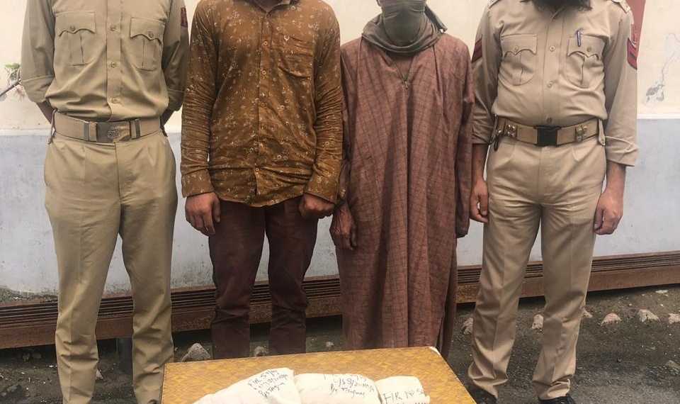Two drug peddlers arrested in Tangmarg, police