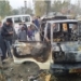 Unknown persons set ablaze BJP leader’s vehicle in south Kashmir