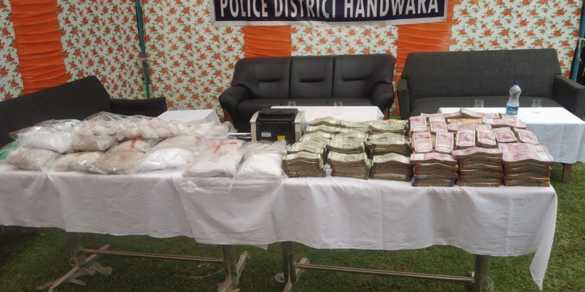 J&K police claims big success, busts narco-module with Rs 1.34 Cr Cash, Rs 100 Cr worth Heroine in Handwara