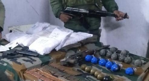 Trio held with brown sugar, rifle and grenades