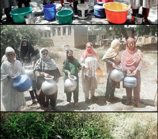 Anantnag Villagers Hold Protest Against PHE Department