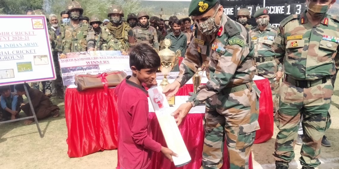 ARMY CULMINATES ITS NORTH KASHMIR CRICKET TOURNAMENT IN LOLAB WITH A GRAND FINAL