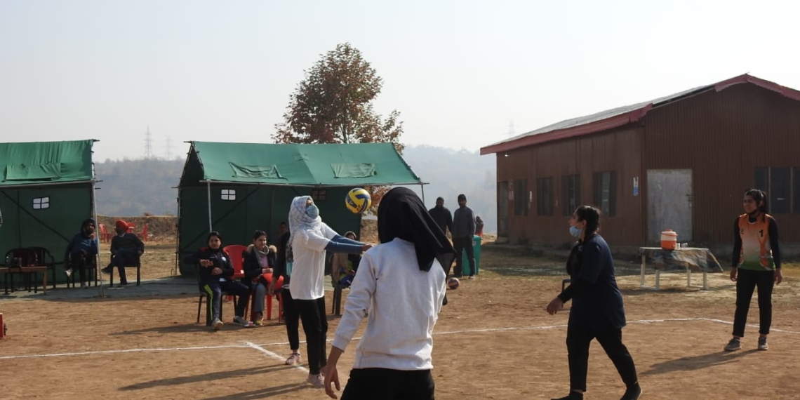 Army Organised Girls Volleyball Tournament in Uplona