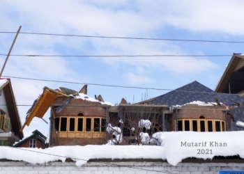 Snowfall Aftermath: Residential house damaged in Tengpora Bypass